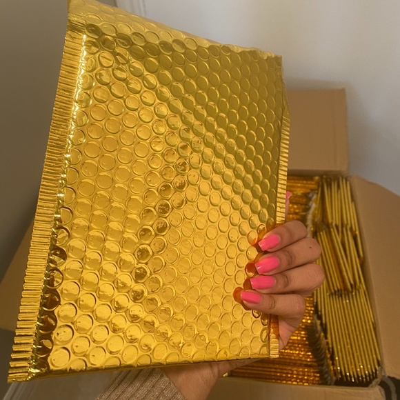 200 Gold Shipping Packages (16x18cm) - Picture 2 of 3